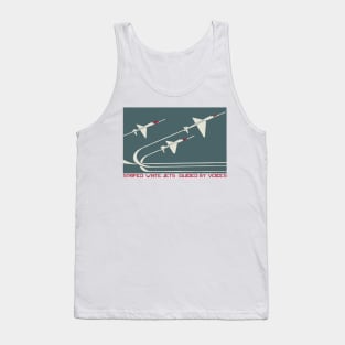 † Striped White Jets Tank Top